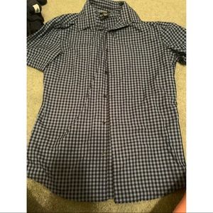 2 men’s checked button ups H&M medium